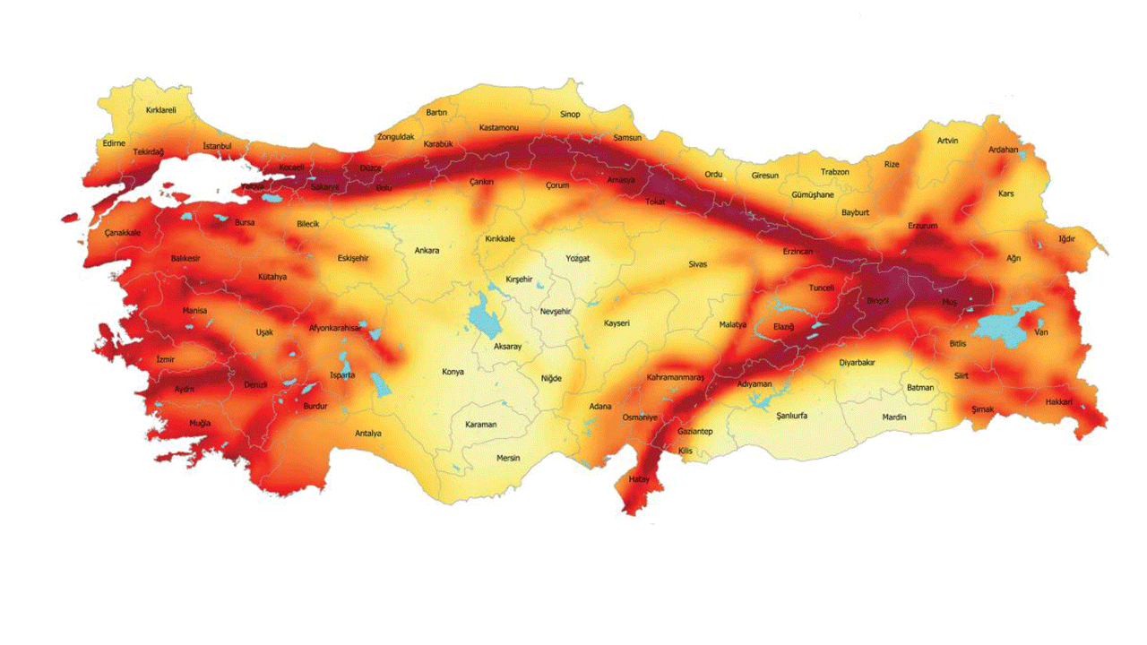 Türkiye’deki Aktif Fay Hatları