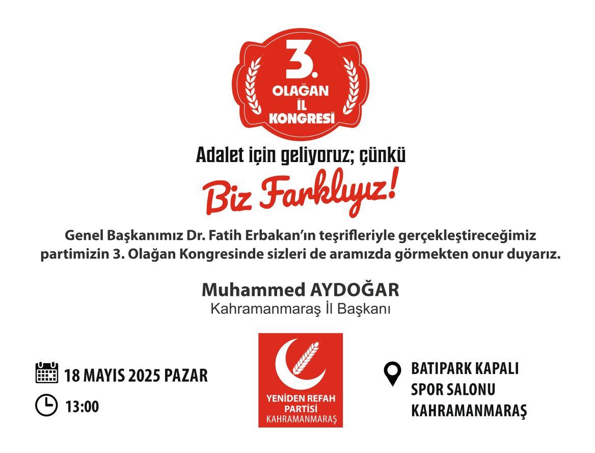 Yeniden Refah Partisi Genel Başkanı Erbakan Kahramanmaraş'a Geliyor (2)