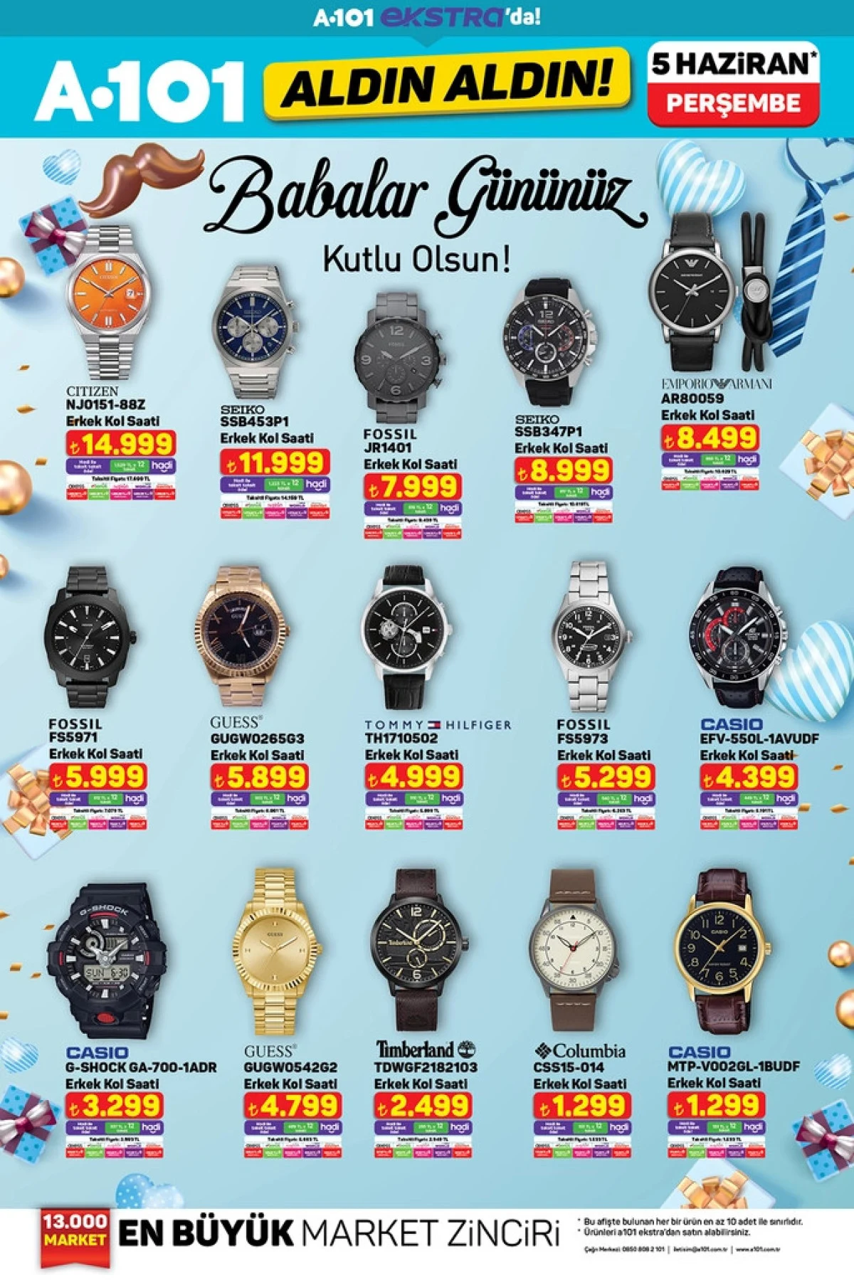Babalar Gününe Özel A101 Indirimlerini Kaçırmayın! Saat, Ayakkabı, Parfüm.. (4)