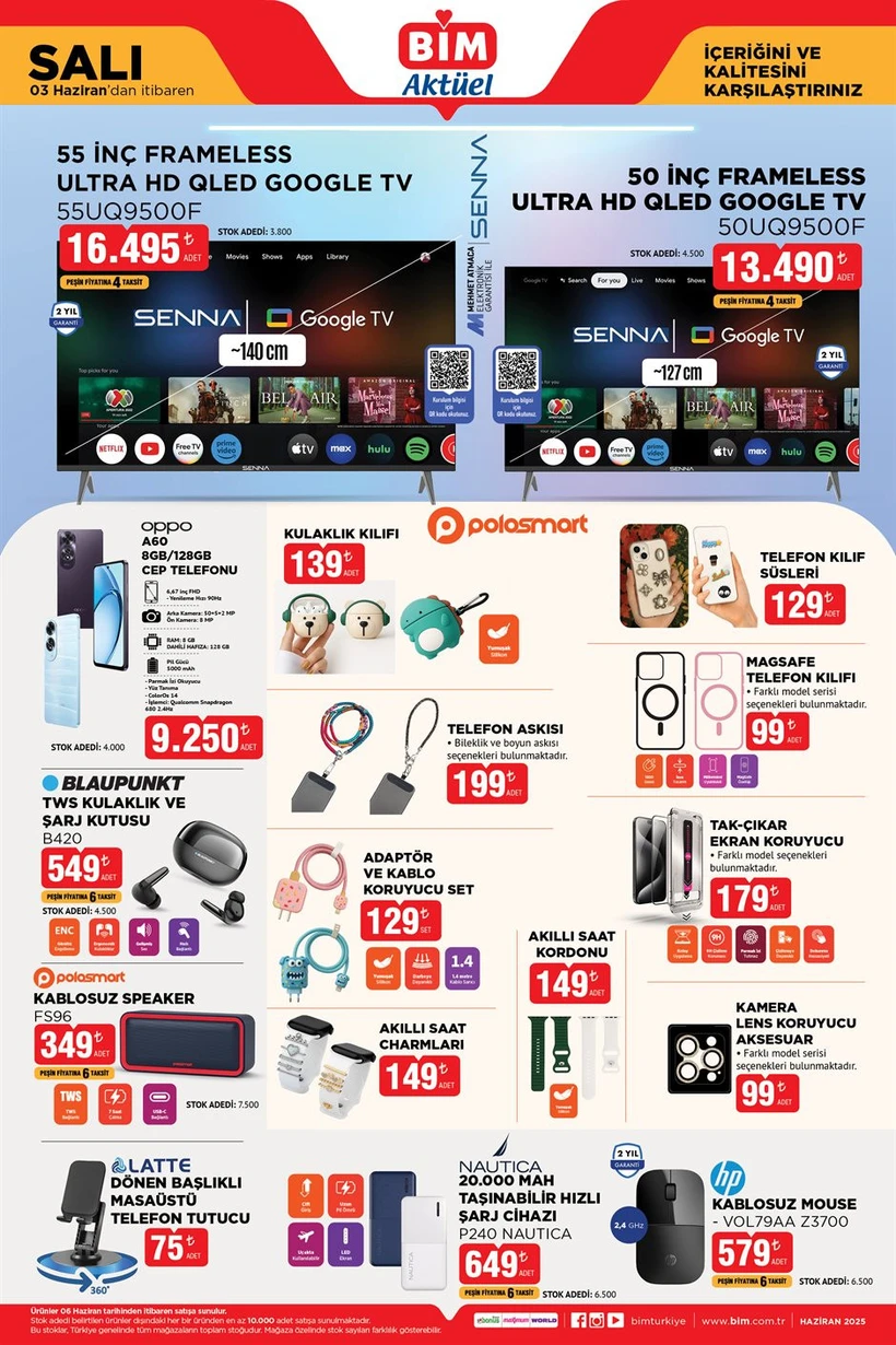 Bi̇m 3 Haziran Salı Kataloğu Elektrikli Motor, Bisiklet, Tv, Telefon Ve Daha Neler Neler (6)