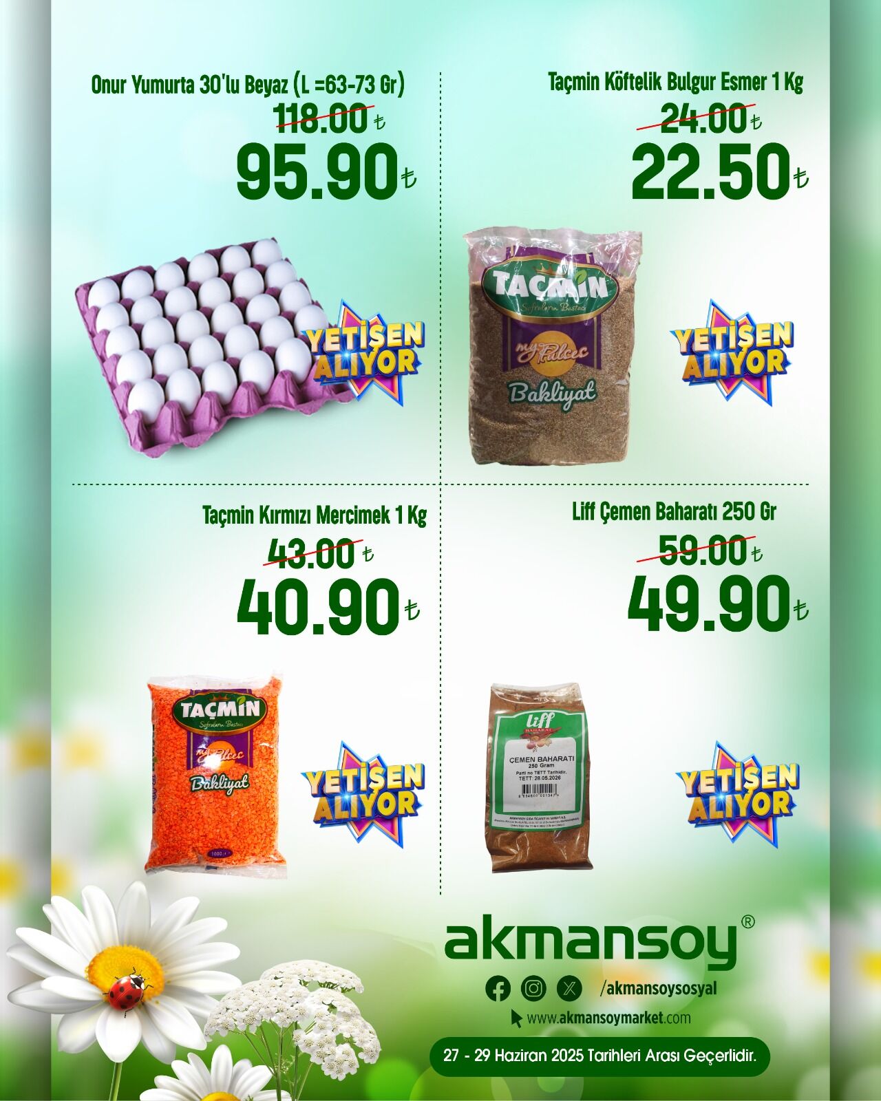 Gıda Ve Temizlikte Akmansoy Rüzgarı Bu İndirimler Kaçmaz! (3)