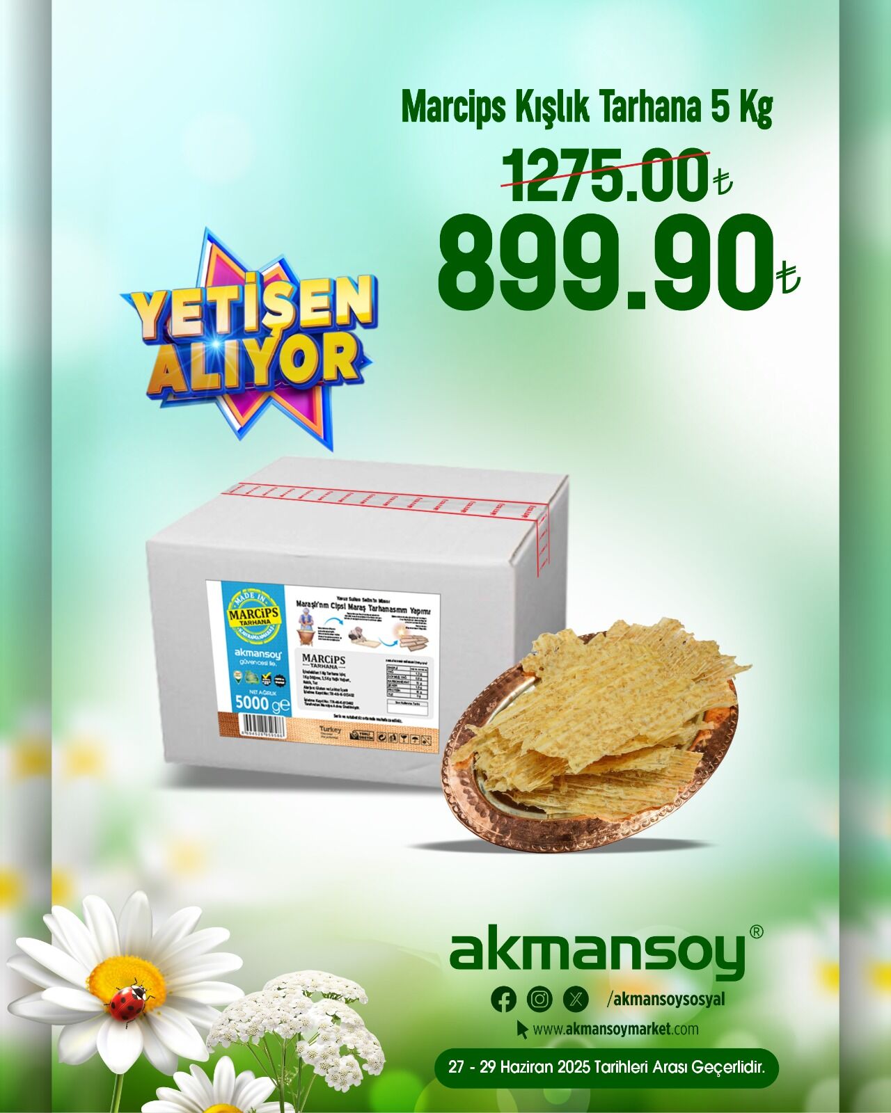 Gıda Ve Temizlikte Akmansoy Rüzgarı Bu İndirimler Kaçmaz! (5)