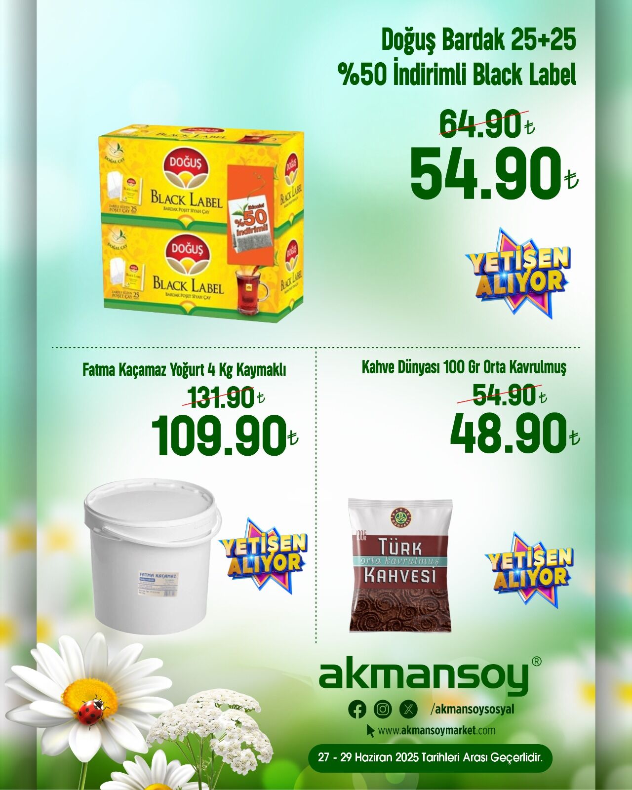 Gıda Ve Temizlikte Akmansoy Rüzgarı Bu İndirimler Kaçmaz! (7)