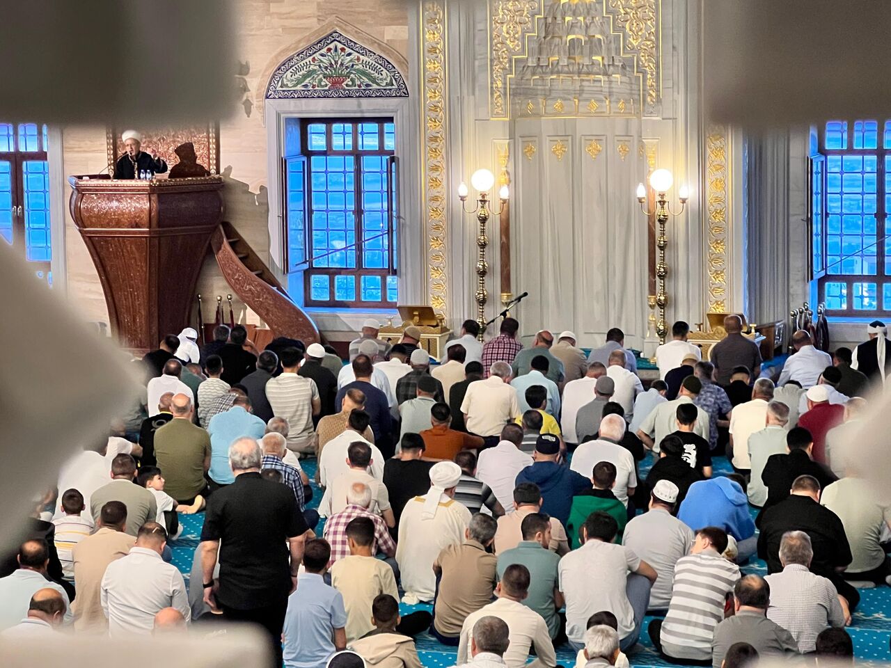 Kahramanmaraş'ta Binler Abdülhamid Han Camii'nde Saf Tuttu (5)