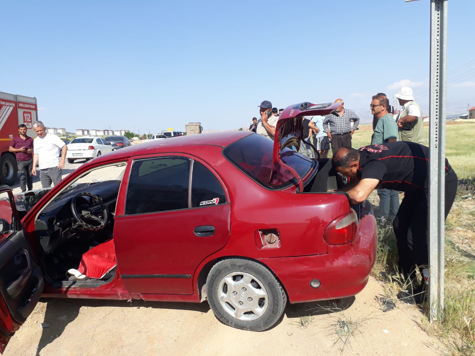 Kahramanmaraş'ta İki Otomobil Çarpıştı, 2 Yaralı (1)