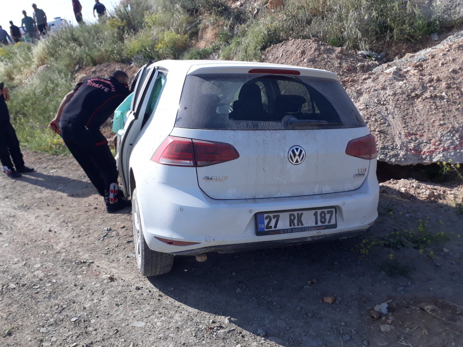 Kahramanmaraş'ta İki Otomobil Çarpıştı, 2 Yaralı (5)