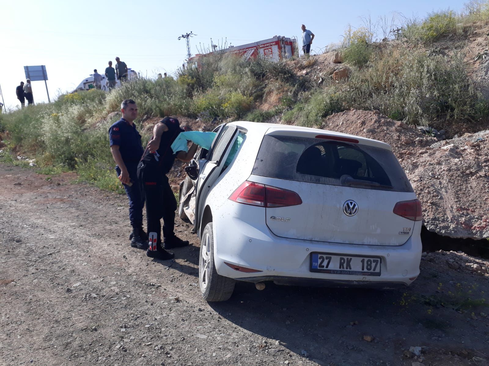 Kahramanmaraş'ta İki Otomobil Çarpıştı, 2 Yaralı (6)