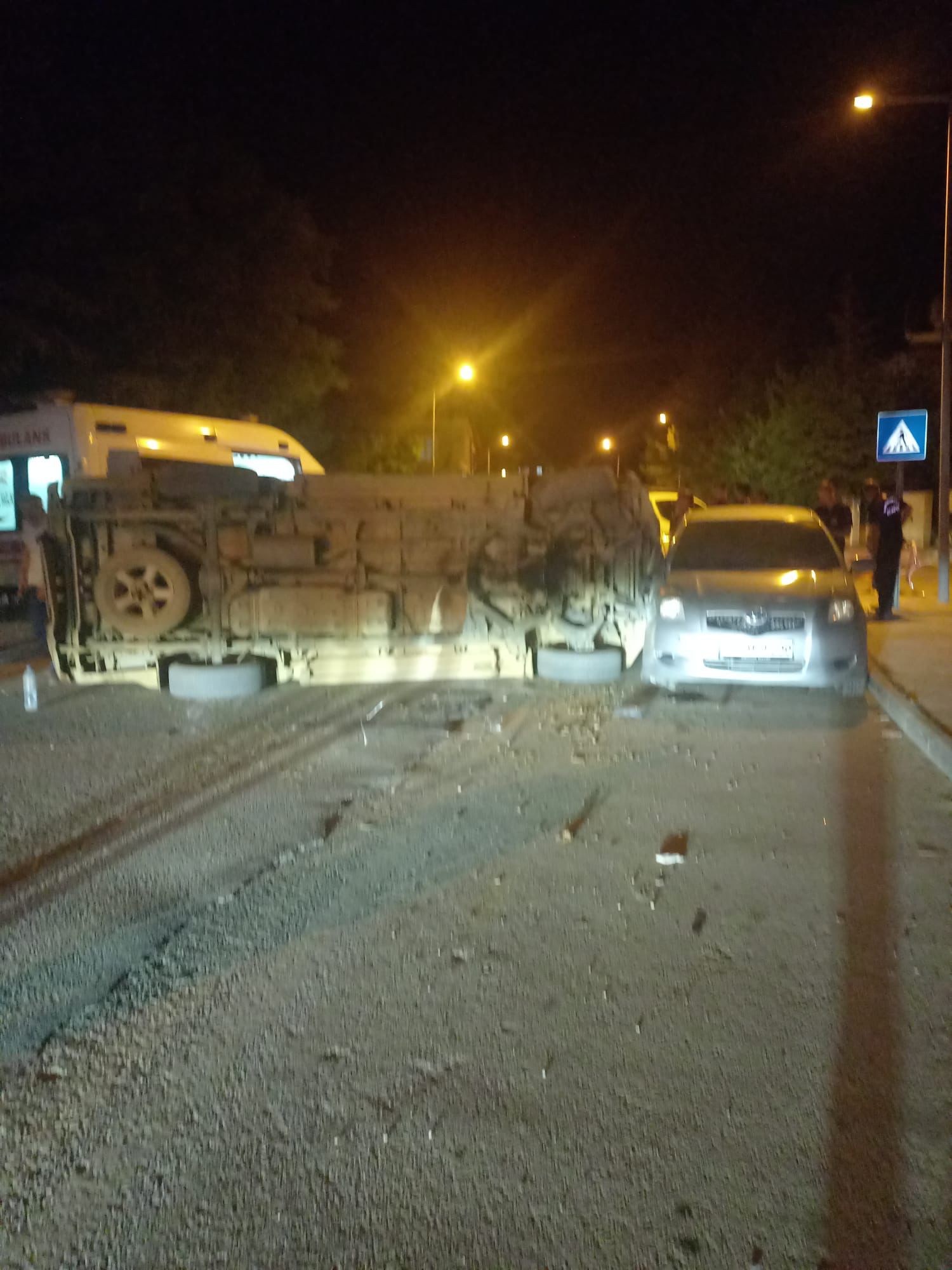 Kahramanmaraş'ta Otomobil Ve Pikap Çarpıştı Yaralılar Var (1)