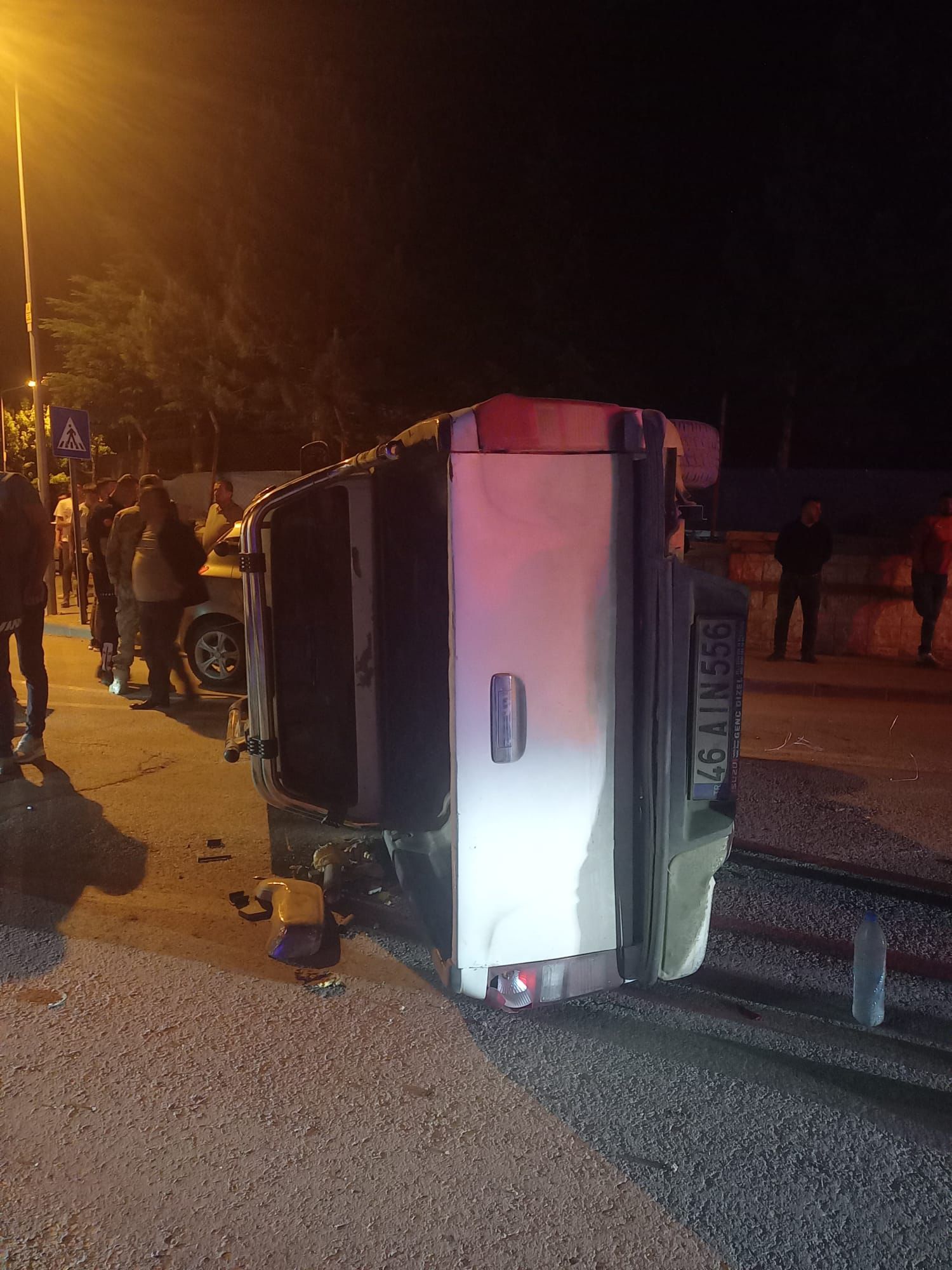 Kahramanmaraş'ta Otomobil Ve Pikap Çarpıştı Yaralılar Var (4)