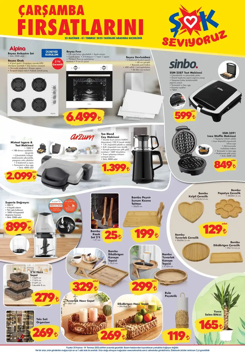 Şok Marketler'de Çarşamba İndirimi Başladı Beyaz Eşyadan Gıdaya Büyük Fırsatlar! (2)
