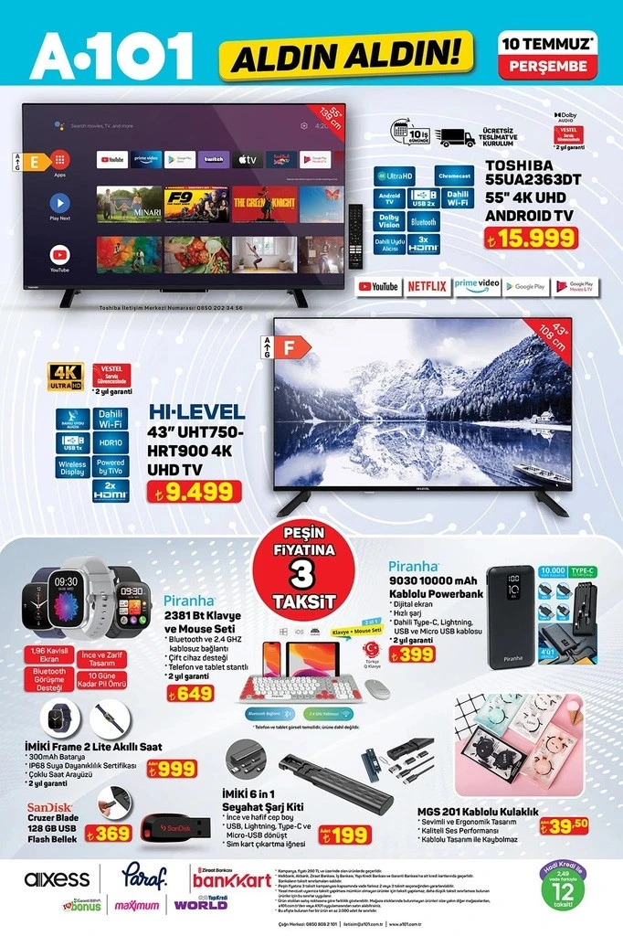 A101 10 Temmuz Kataloğunda Portatif Klima, Elektrikli Moped Ve Beyaz Eşya Fırsatları (4)