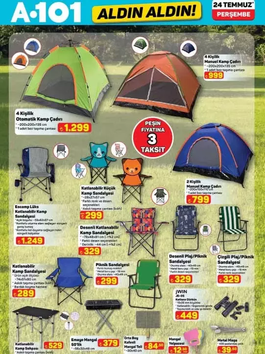 A101 24 Temmuz 2025 Kataloğu Tiny House, Elektrikli Moped Ve Kamp Ürünleri (6)