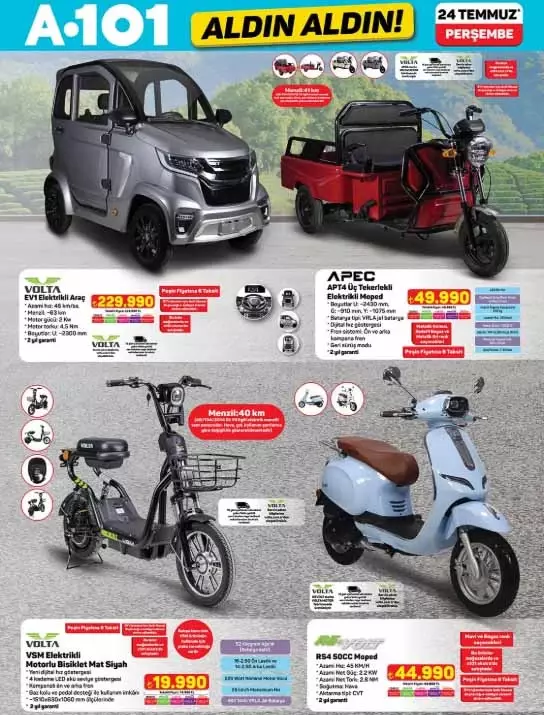 A101 24 Temmuz 2025 Kataloğu Tiny House, Elektrikli Moped Ve Kamp Ürünleri (9)