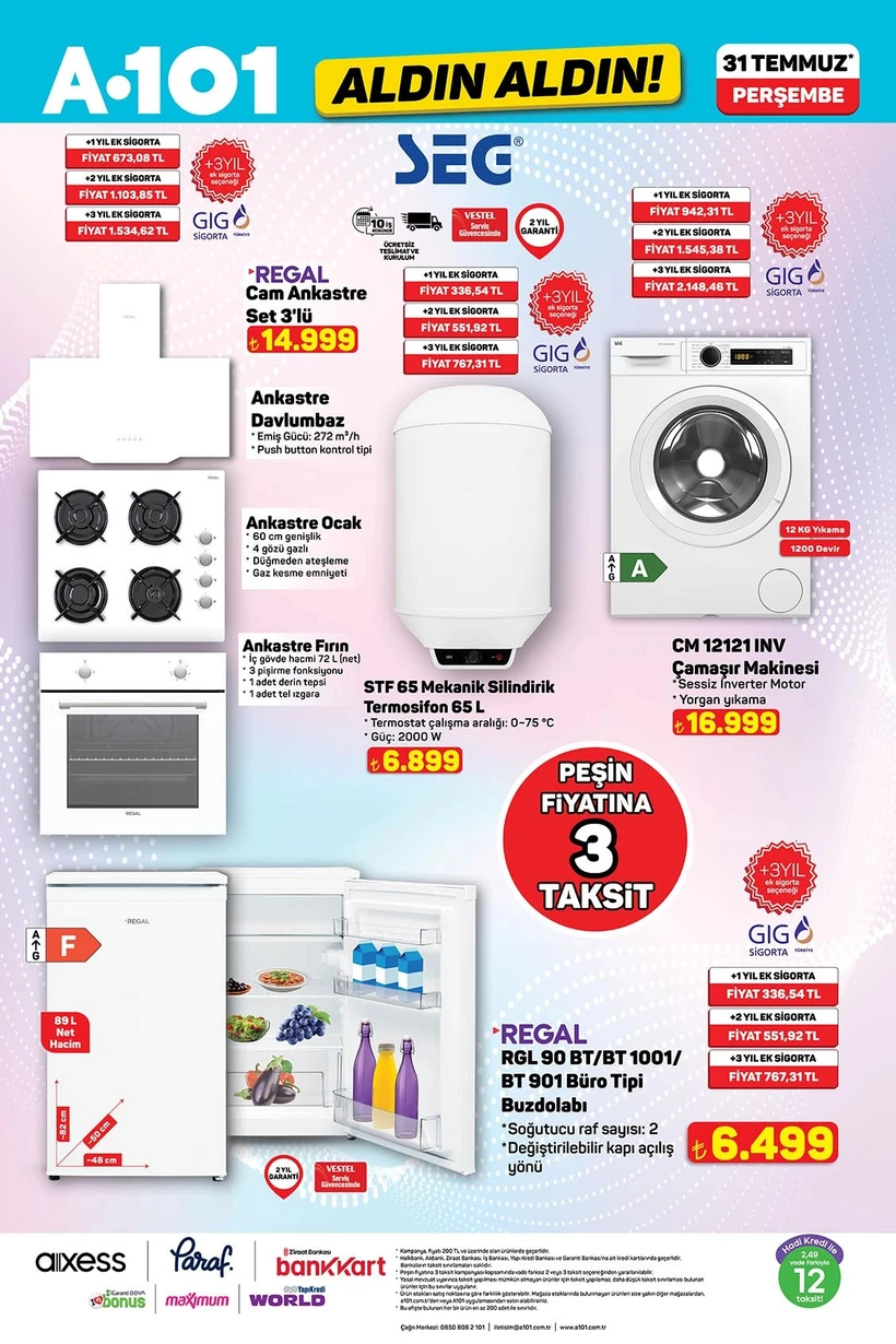 A101 31 Temmuz Fırsatları Duyuruldu Buzdolabı, Termosifon Ve Dahası Geliyor! (4)