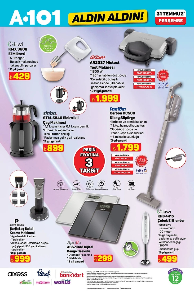 A101 31 Temmuz Fırsatları Duyuruldu Buzdolabı, Termosifon Ve Dahası Geliyor! (6)