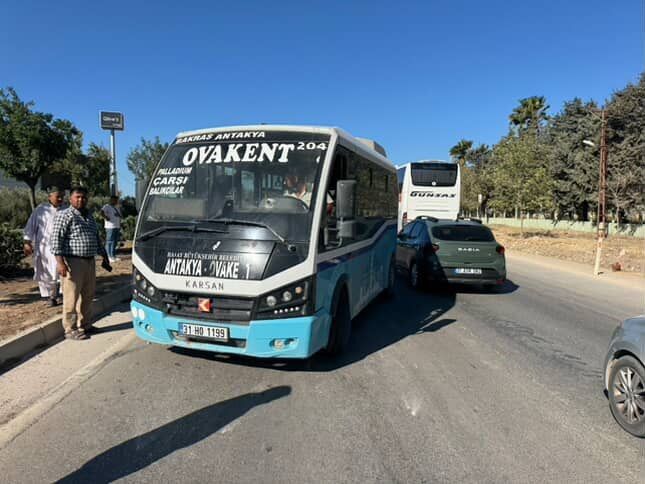 Antakya'da Trafik Kazası 2 Yaralı (1)