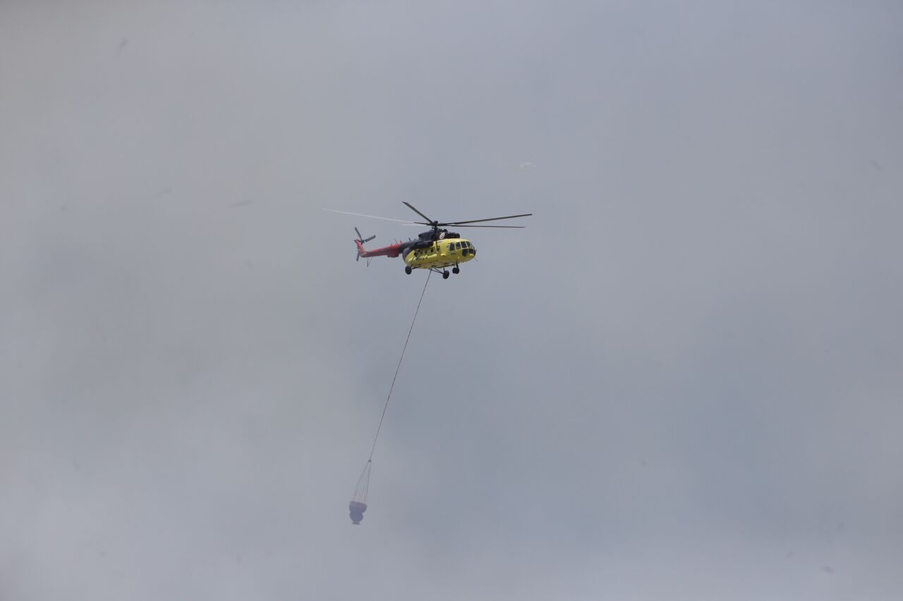 Antalya'da Orman Yangını Alevlerle Cansiparane Mücadele, Yangın Evlerin Eşiğinde Durduruldu (10)