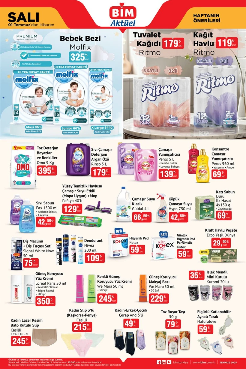 Bi̇m Aktüel Kataloğu Yayımlandı! İşte 1 Temmuz Salı'dan İtibaren Raflardaki Ürünler (1)