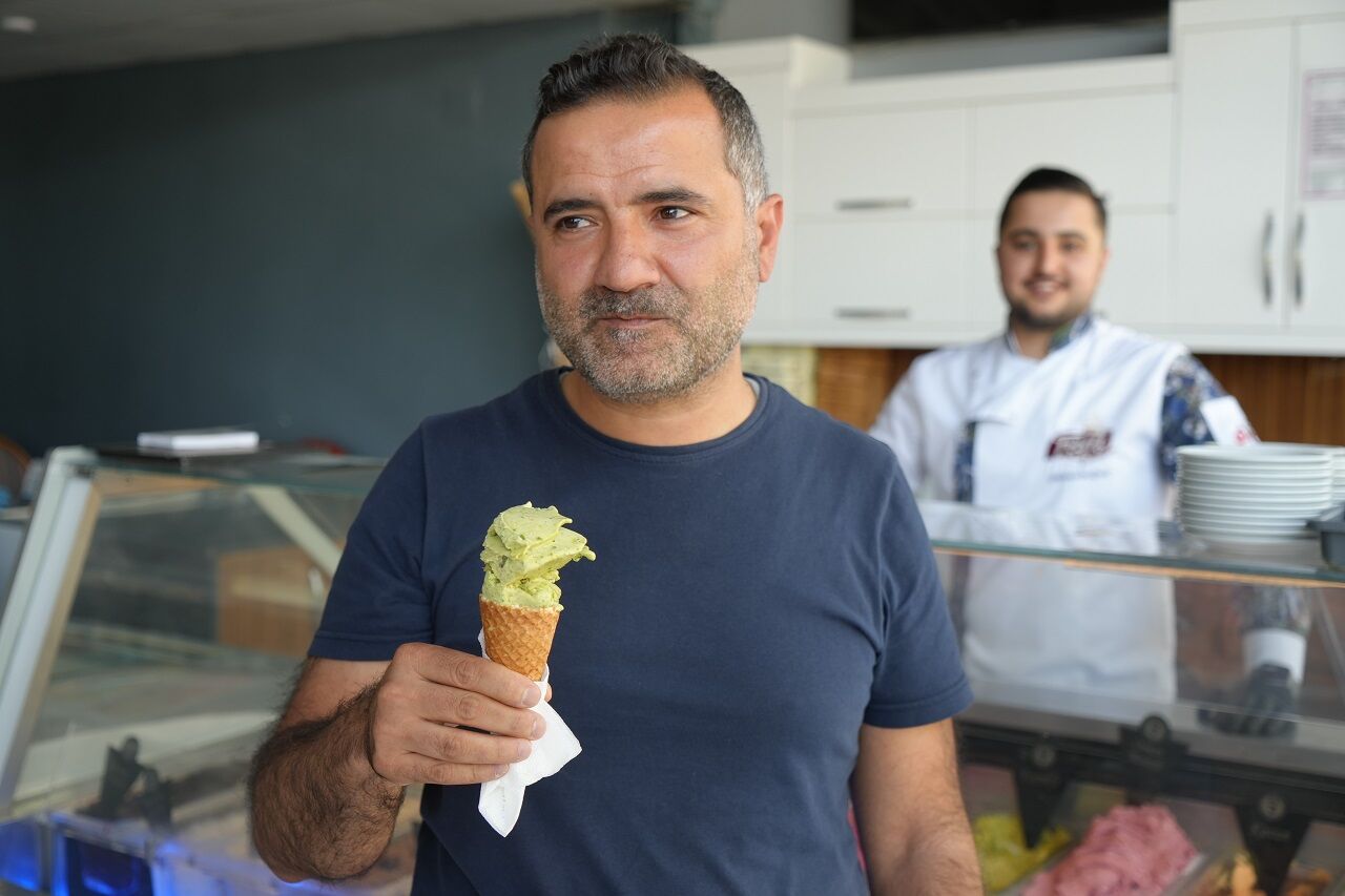 Gaziantep'e Özgü Antep Fıstıklı Dondurmaya Yoğun Talep (10)