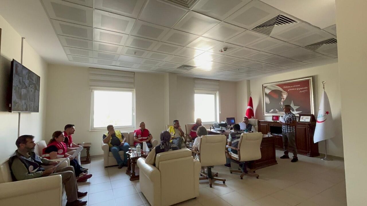 Gazipaşa Devlet Hastanesi'nde Gerçeği Aratmayan Tatbikat (2)