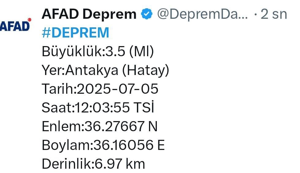 Hatay’da 3.5 Büyüklüğünde Deprem Oldu (1)-1