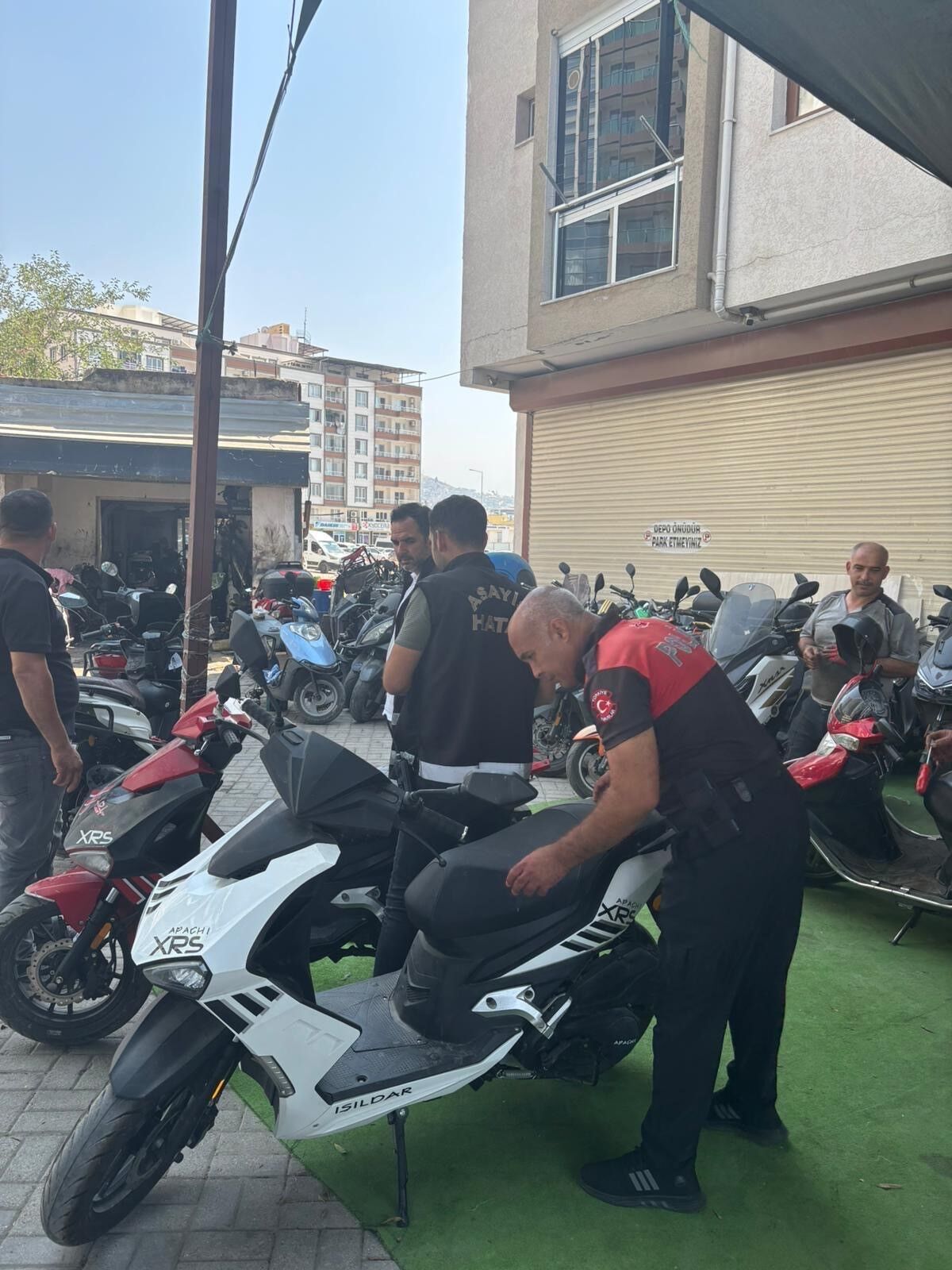 Hatay’da Motosiklet Tamircileri Denetlendi (3)