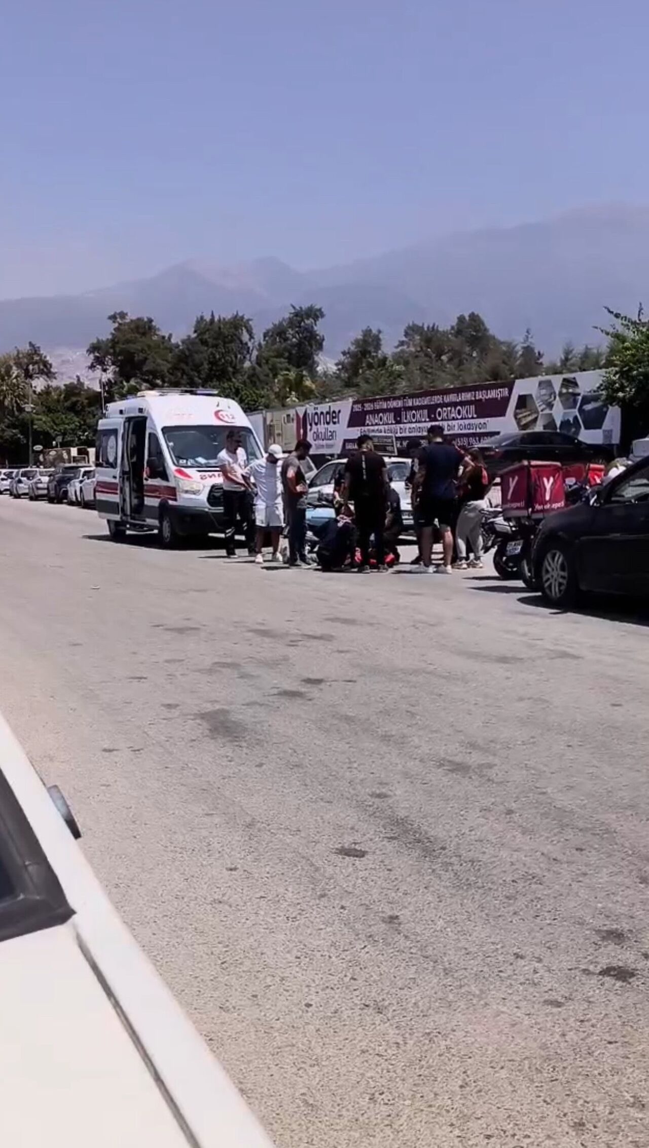 Hatay'da Motosikletli Kurye Kaza Yaptı 1 Yaralı (1)