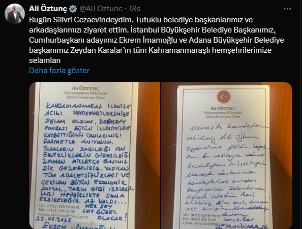 İmamoğlu Ve Karalar'dan Kahramanmaraş'a Mesaj-3