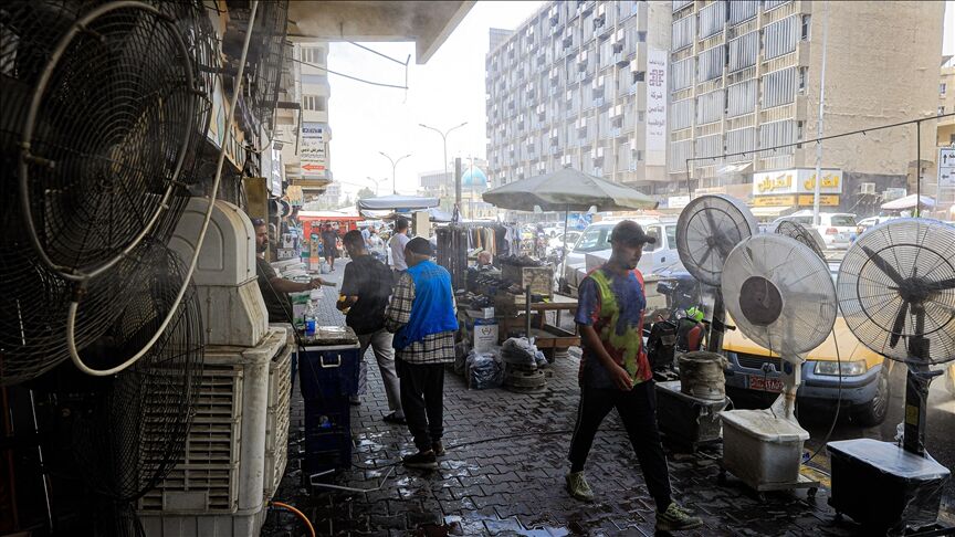 Irak’ta 46 Dereceyi Aşan Sıcaklık Vatandaşları Zorluyor (1)