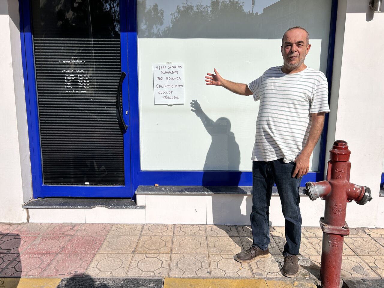 İş Yerine Astığı Not Gündem Oldu “Sıcaktan Çalışamıyorum, Eylülde Gelin” (2)