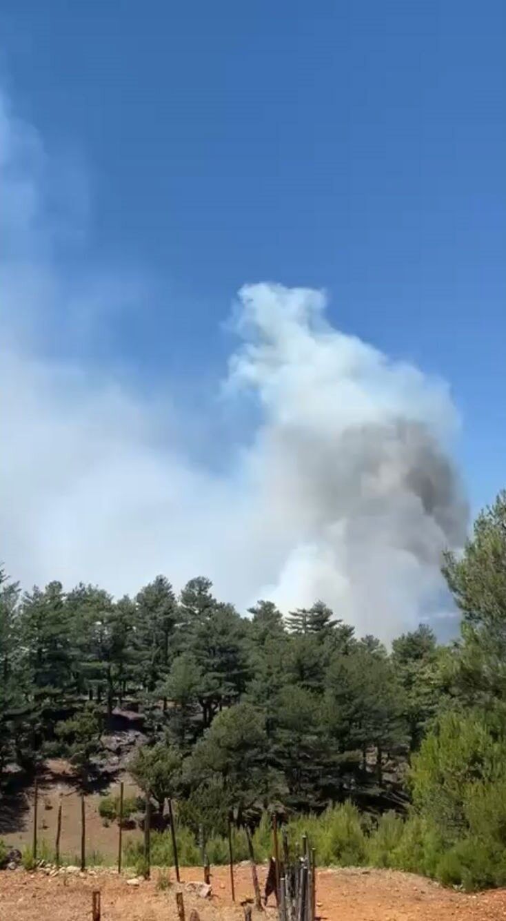 Isparta Sütçüler'de Orman Yangını! Havadan Ve Karadan Müdahale Sürüyor (3)