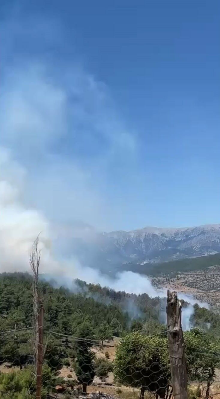 Isparta Sütçüler'de Orman Yangını! Havadan Ve Karadan Müdahale Sürüyor (5)