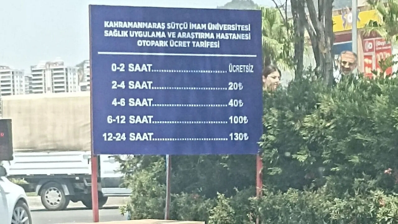 Kahramanmaraş’ta Hastane Otoparkı Artık Ücretli 2