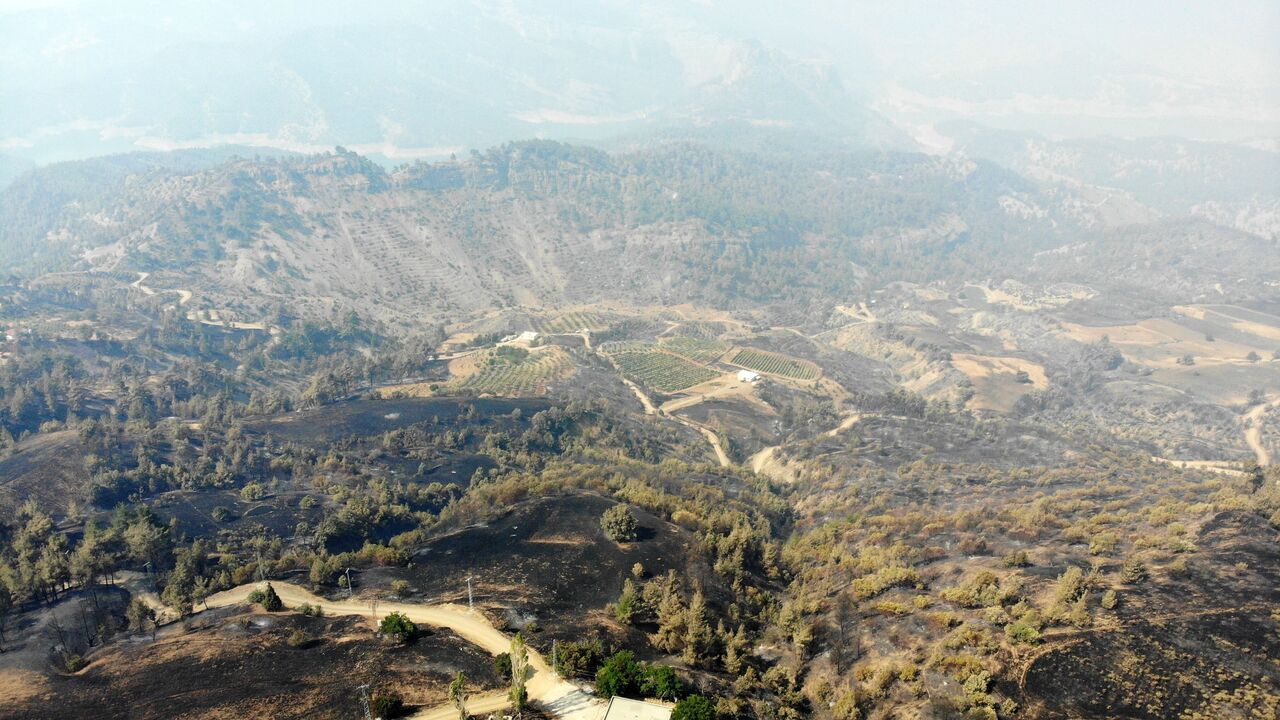 Kahramanmaraş’ta Orman Yangını 3. Gününde Devam Ediyor 6 Helikopter Sahada (1)