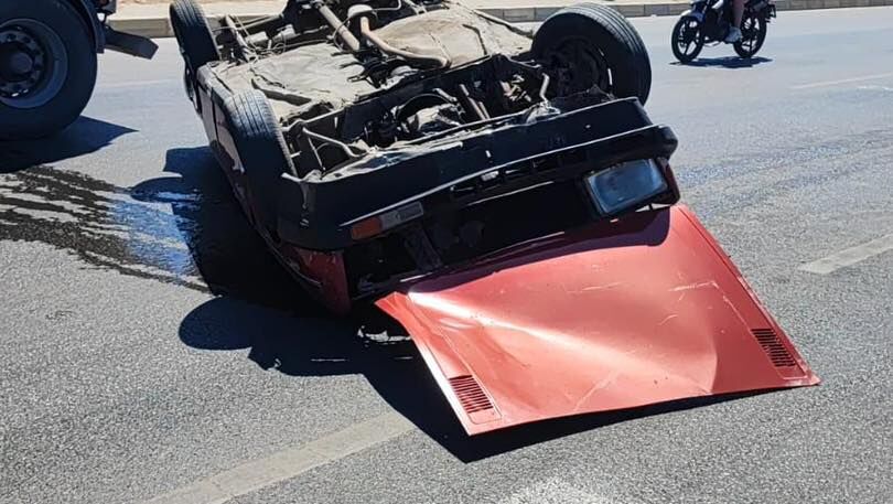 Kahramanmaraş’ta Takla Atan Araçta Sürücü Yaralandı (2)