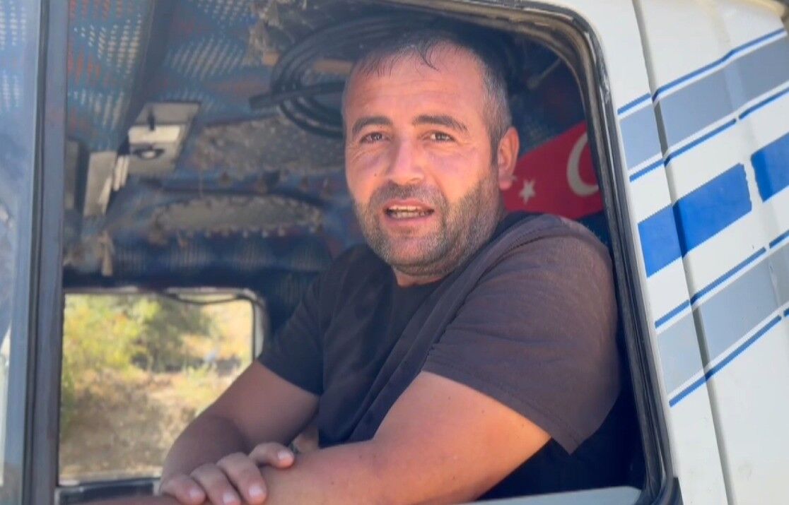 Kamyon Şoföründen Kavurucu Sıcağa Karşı Damlama Klima Çözümü (2)