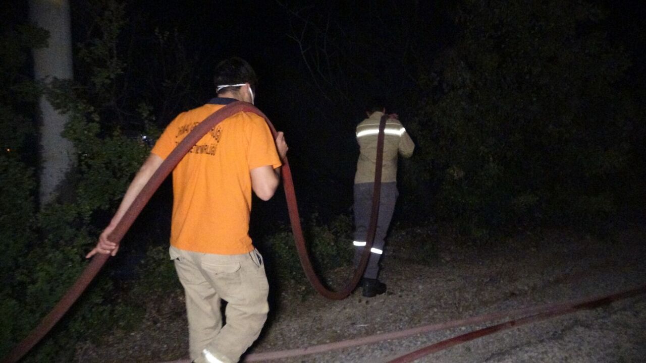 Manavgat'taki Yangında 8 Dönümlük Tarım Arazisi Zarar Gördü (7)