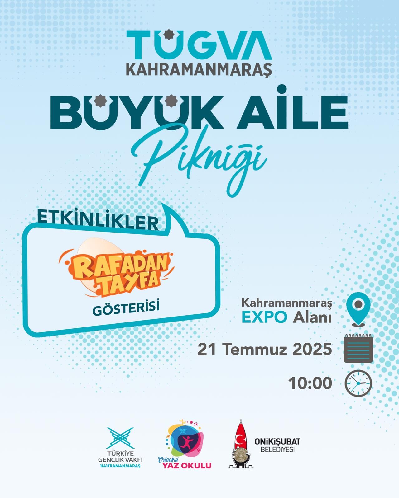 Rafadan Tayfa, Kahramanmaraşlı Çocuklarla Buluşuyor Büyük Aile Pikniğine Davet