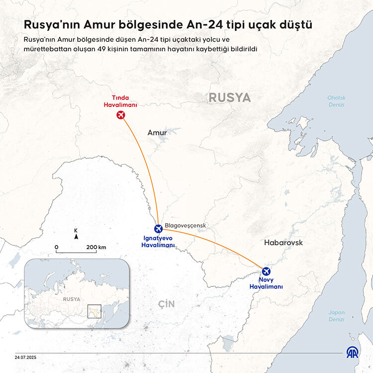 Rusya Amur Bölgesinde An 24 Uçağı Düştü 49 Kişi Hayatını Kaybetti (1)