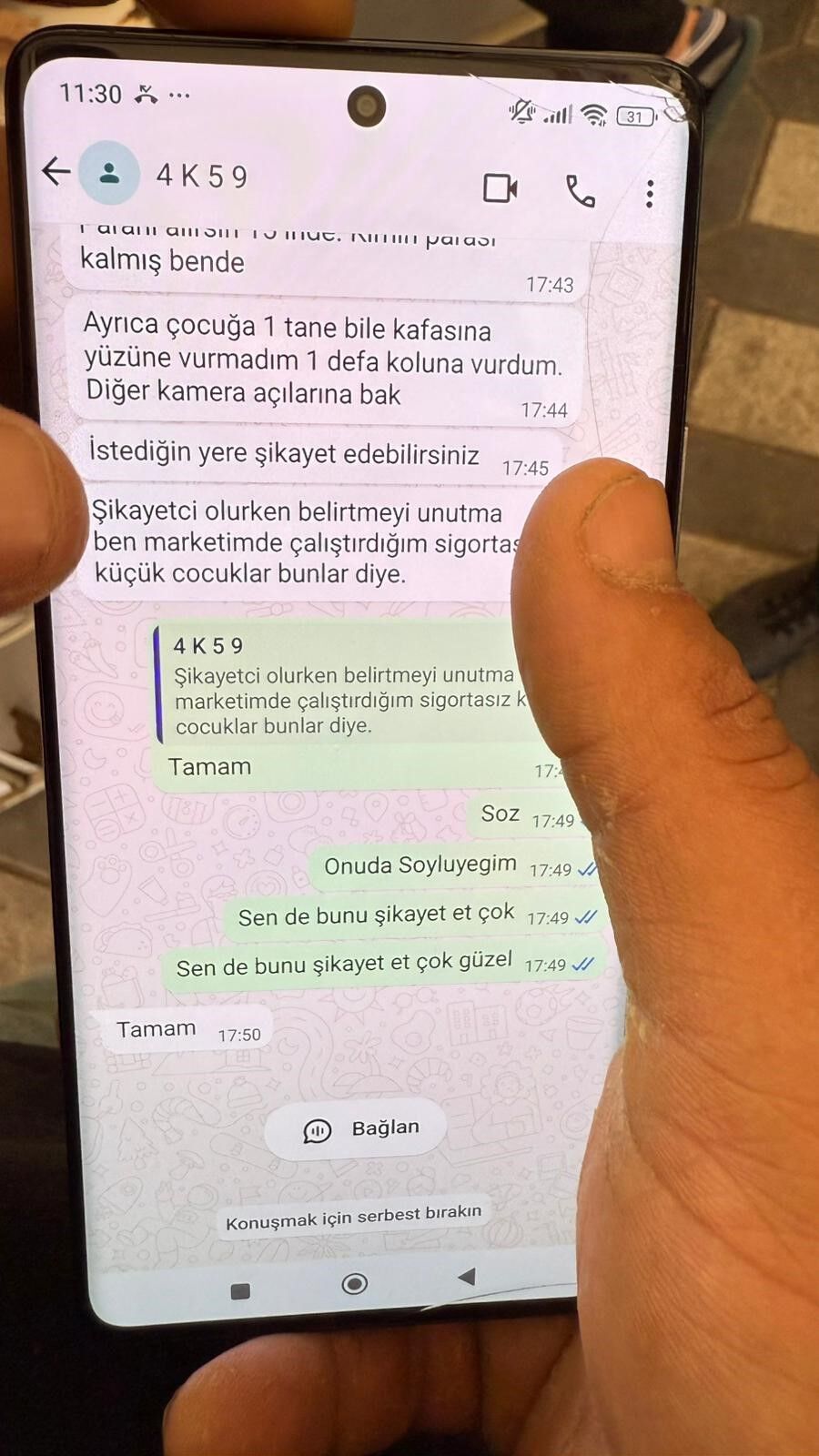 Adana’da Market Çalışanını Darp Eden Müşterinin Dayısı Konuştu (3)