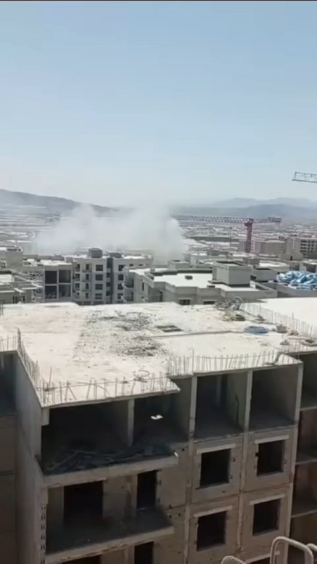 Kahramanmaraş Doğukent’te Şantiyede Yangın Olayı (1)