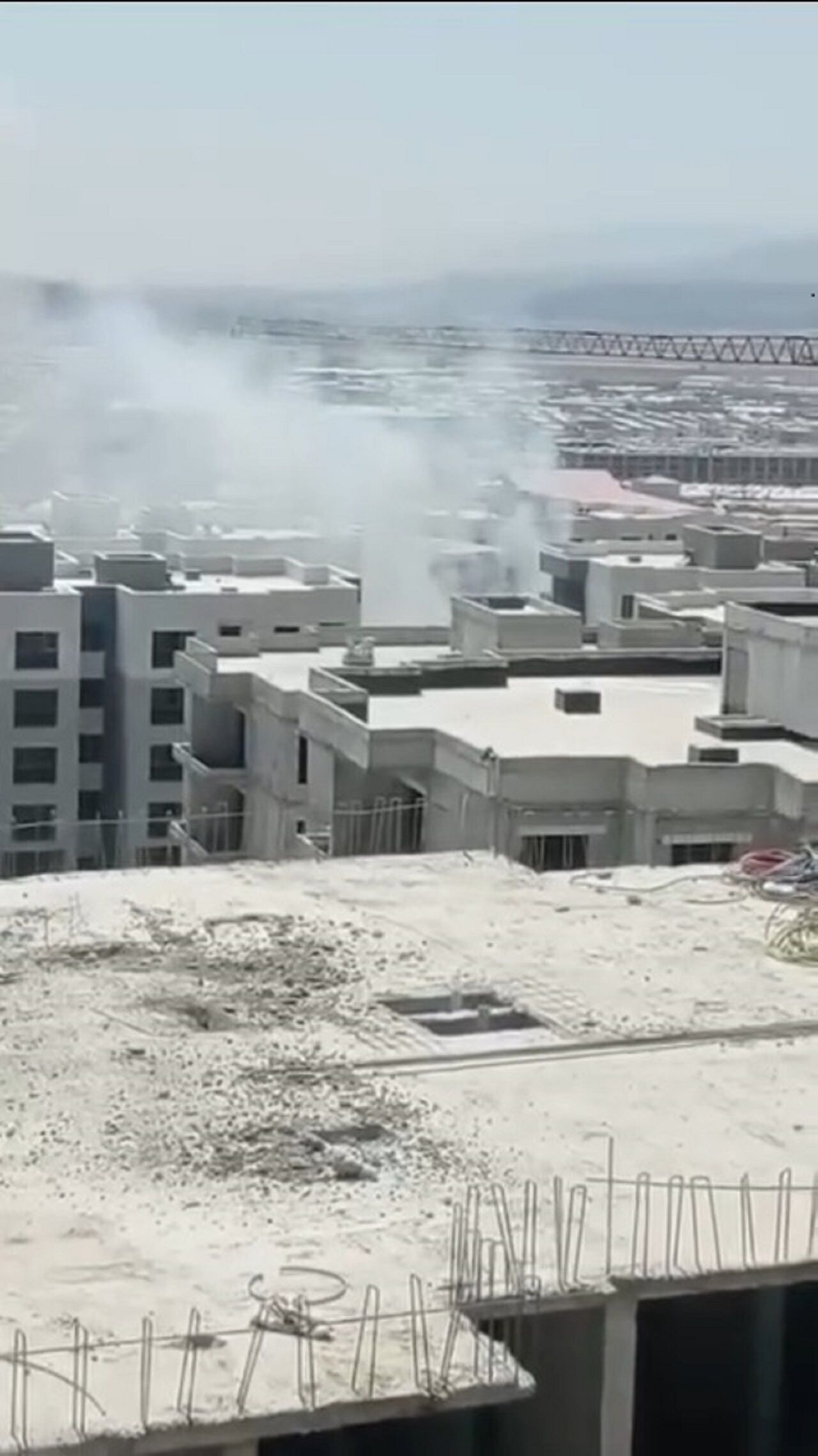 Kahramanmaraş Doğukent’te Şantiyede Yangın Olayı (3)