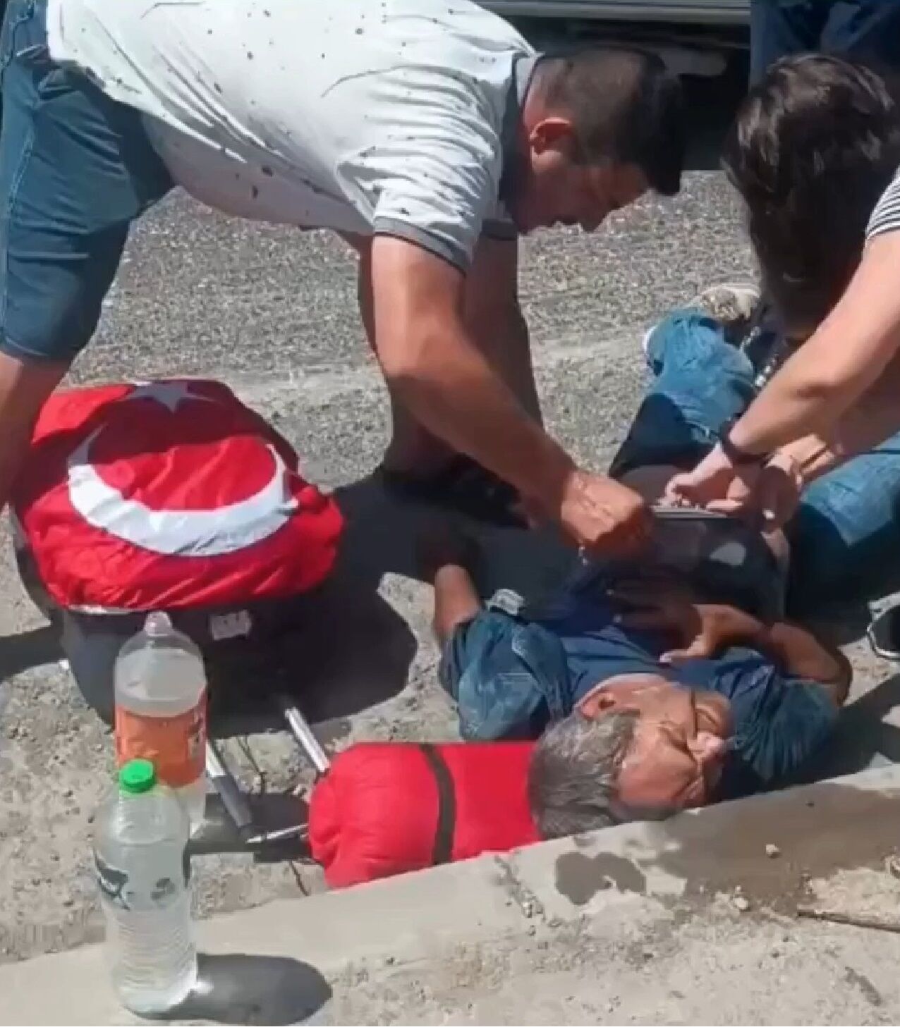 Kahramanmaraş’ta Aşırı Sıcak Bir Vatandaşı Bayılttı (1)