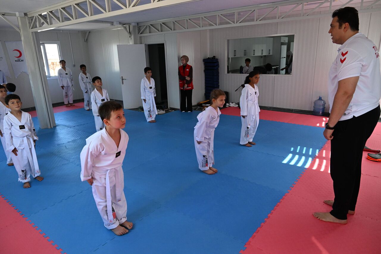 Kahramanmaraş'ta Depremzede Çocuklar Tekvandoyla Hayata Tutunuyor (6)