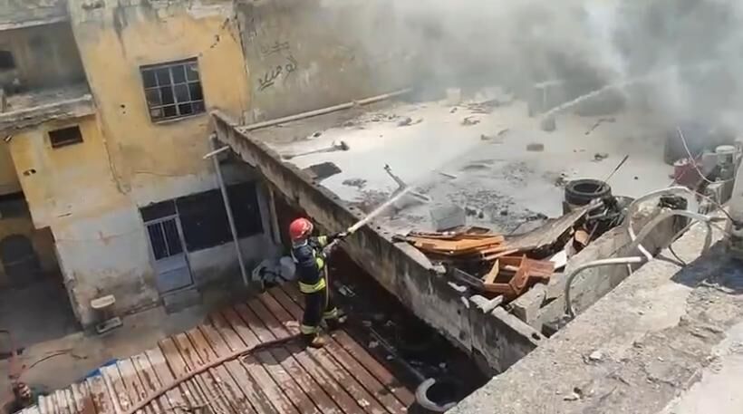 Kahramanmaraş’ta İş Yeri Alevlere Teslim Oldu (3)