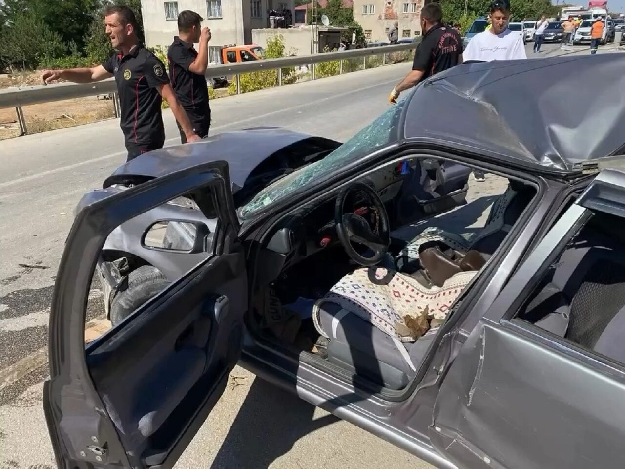 Kahramanmaraş’ta Kavşakta Korkunç Kaza 1 Ağır Yaralı (1)