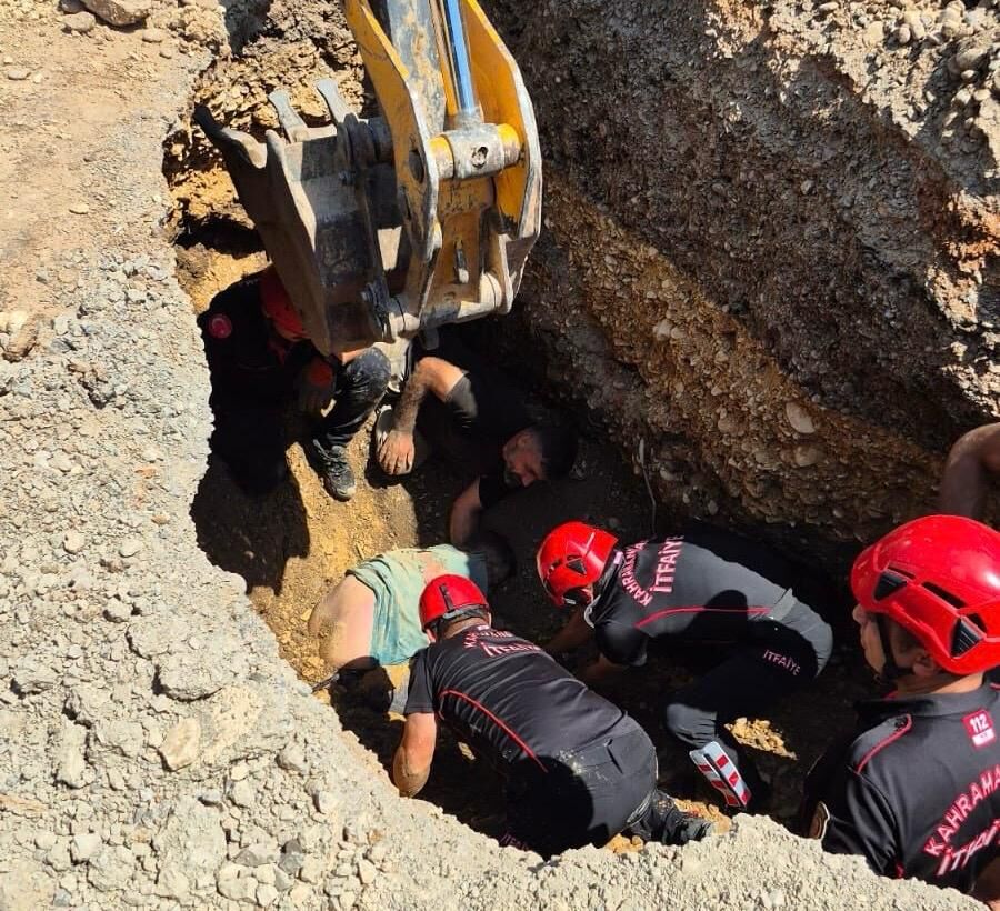 Kahramanmaraş’ta Kazı Faciası İşçi Toprak Altında Kaldı (1)