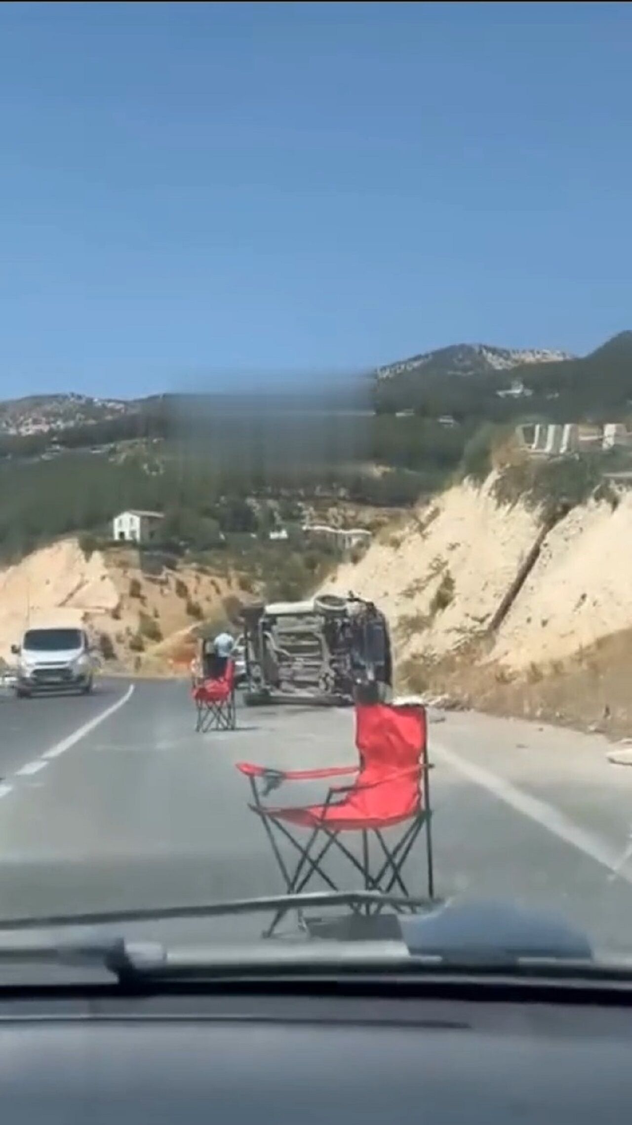 Kahramanmaraş’ta Trafik Kazası Araç Yan Yattı (1)