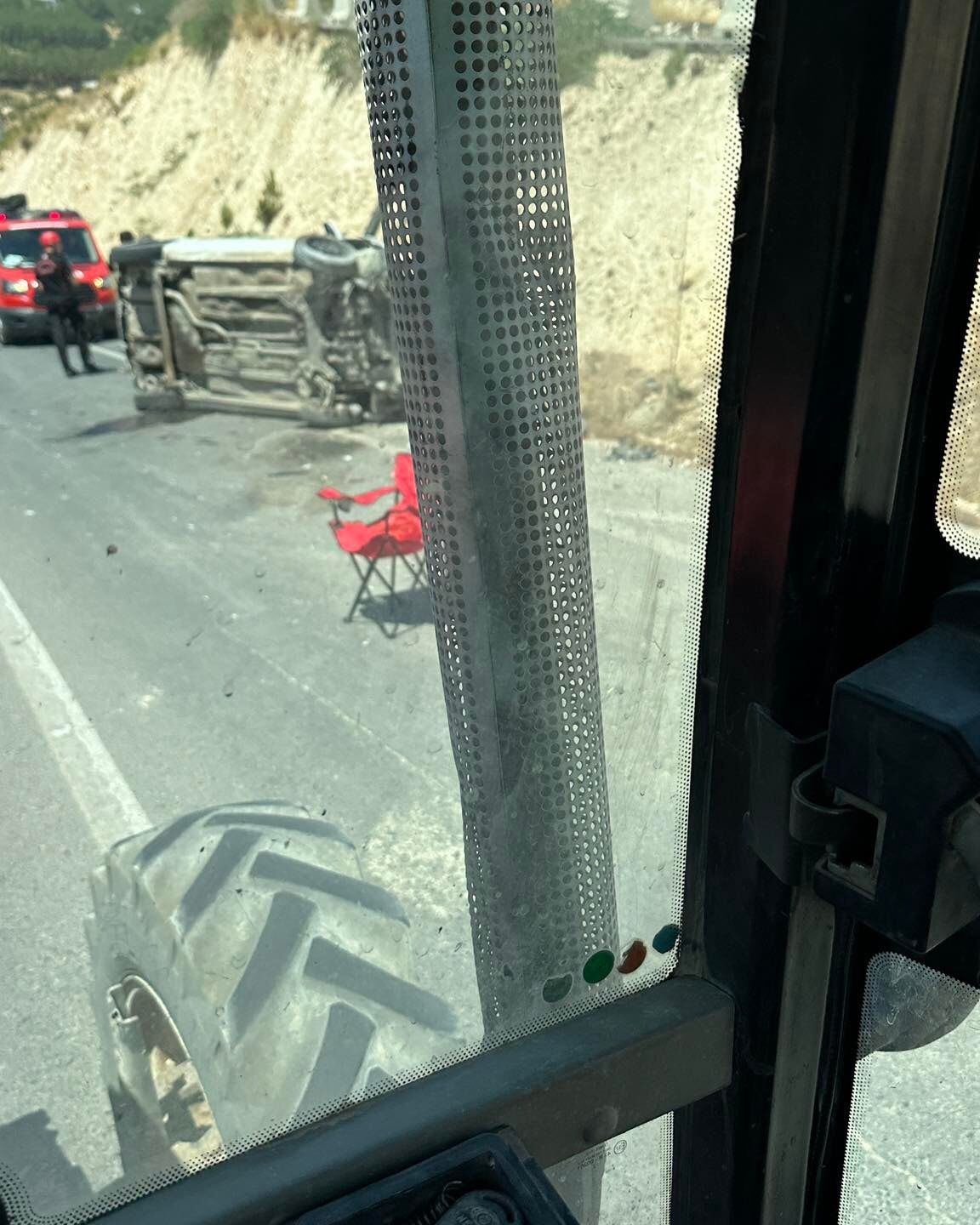Kahramanmaraş’ta Trafik Kazası Araç Yan Yattı-4