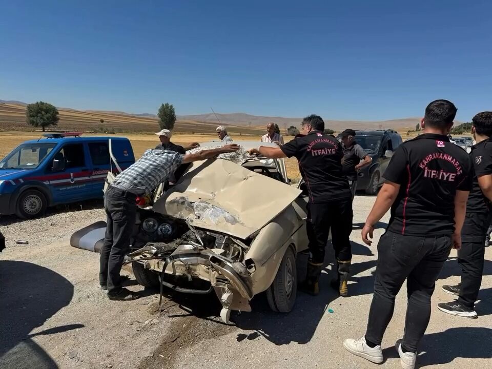 Kahramanmaraş’ta Trafik Kazası Meydana Geldi 2 Yaralı (2)